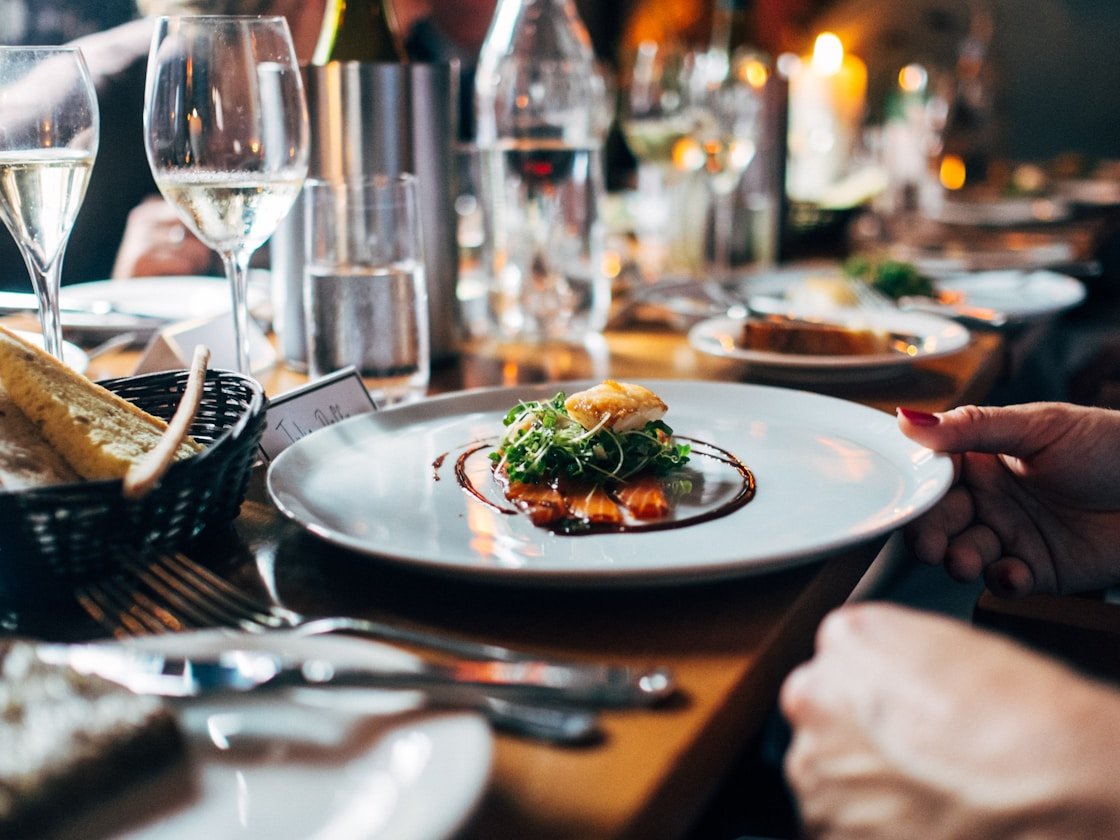 Elegant Italian pasta plating at New York Pasta Garden